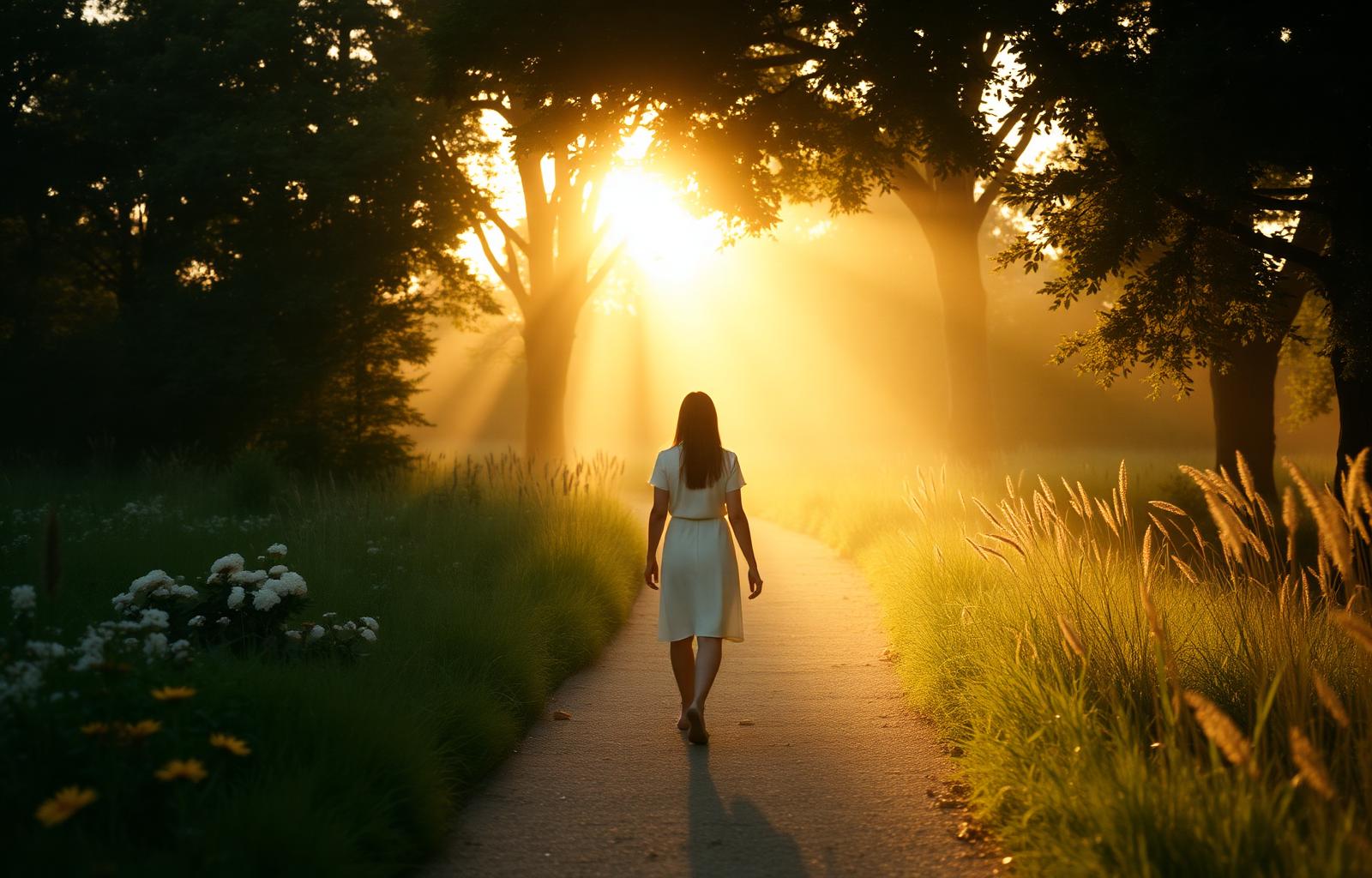 A quiet, sunlit moment — reflection and renewal